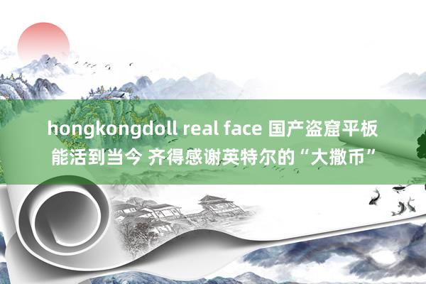 hongkongdoll real face 国产盗窟平板能活到当今 齐得感谢英特尔的“大撒币”